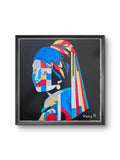 La jeune fille à la perle revisitée 30x30 cm